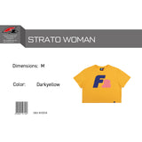 F2 Retro T-Shirt Strato Damen Crop Top Tshirt Gelb - Größe wählbar
