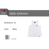 F2 Retro Tank Top Ride Damen Tshirt Ärmellos Tanktop Weiss - Größe wählbar