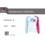 F2 Retro Watershirt Damen Funktionsshirt Wassersport Weiss - Größe wählbar