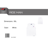 F2 Retro Muskelshirt Ride Herren Tshirt Ärmellos Weiss - Größe wählbar