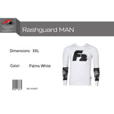 F2 Retro Rashguard Palms/White Funktionsshirt Wassersport - Größe wählbar
