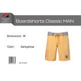 F2 Retro Boardshorts Classic Badeshorts Gelb - Größe wählbar