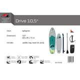 F2 SUP Stand Up Paddle Board Drive Grau - Größe wählbar