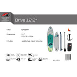 F2 SUP Stand Up Paddle Board Drive Grau - Größe wählbar