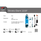 F2 SUP Stand Up Paddle Board Strato Giant Blau - Größe wählbar
