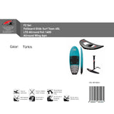 F2 Set Foilboard Glide Surf Team + Alu Limited Foil + Allround Wing Komplettset Größen wählbar
