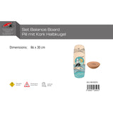 F2 Set Balance Board mit Korkrolle oder Halbkugel - Modell wählbar