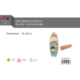F2 Set Balance Board mit Korkrolle oder Halbkugel - Modell wählbar