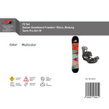 F2 Set Damen Snowboard Freedom mit Bindung Sonic Pro Komplettset Größe wählbar