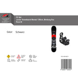 F2 Set Junior Snowboard Rental mit Bindung Eco Pure Größen wählbar