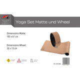 F2 Set Yoga Rad 32x13cm mit Yoga Matte 183x61cm Dharma Rad Yoga Wheel