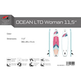 F2 Damen Marken Stand Up Paddle Board Ocean LTD - Größen und Zubehör wählbar