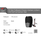 F2 Set Foilboard Ocean Carbon 115cm mit Kite Foil Full Carbon Set