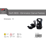 F2 Herren Snowboard Soft Bindung - Eliminator Carve Fastec Größe wählbar 2024/25