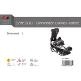 F2 Herren Snowboard Soft Bindung - Eliminator Carve Fastec Größe wählbar 2024/25