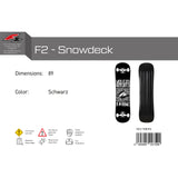 F2 Snowboard Snowdeck Schnee Skateboard 89cm Schwarz 2024/25