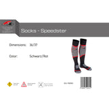 F2 Snowboard Strümpfe Socks - Speedster 34-47 Größe wählbar Schwarz/Rot 2024/25