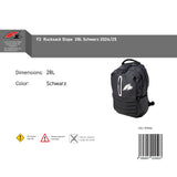 F2  Rucksack Slope  28L Schwarz 2024/25