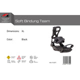 F2 Herren Snowboard Soft Bindung Team M-XL Größe wählbar Schwarz