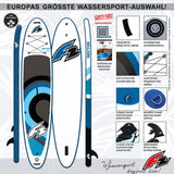 F2 SUP Stand Up Paddle Board Sector SMU Blau 350cm Board Only 11,5