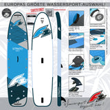 F2 SUP Stand Up Paddle Board Strato Giant Blau - Größe wählbar