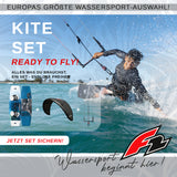 F2 Set Kite Bullit 9qm + Kiteboard Stride 142cm + Control Bar 52cm