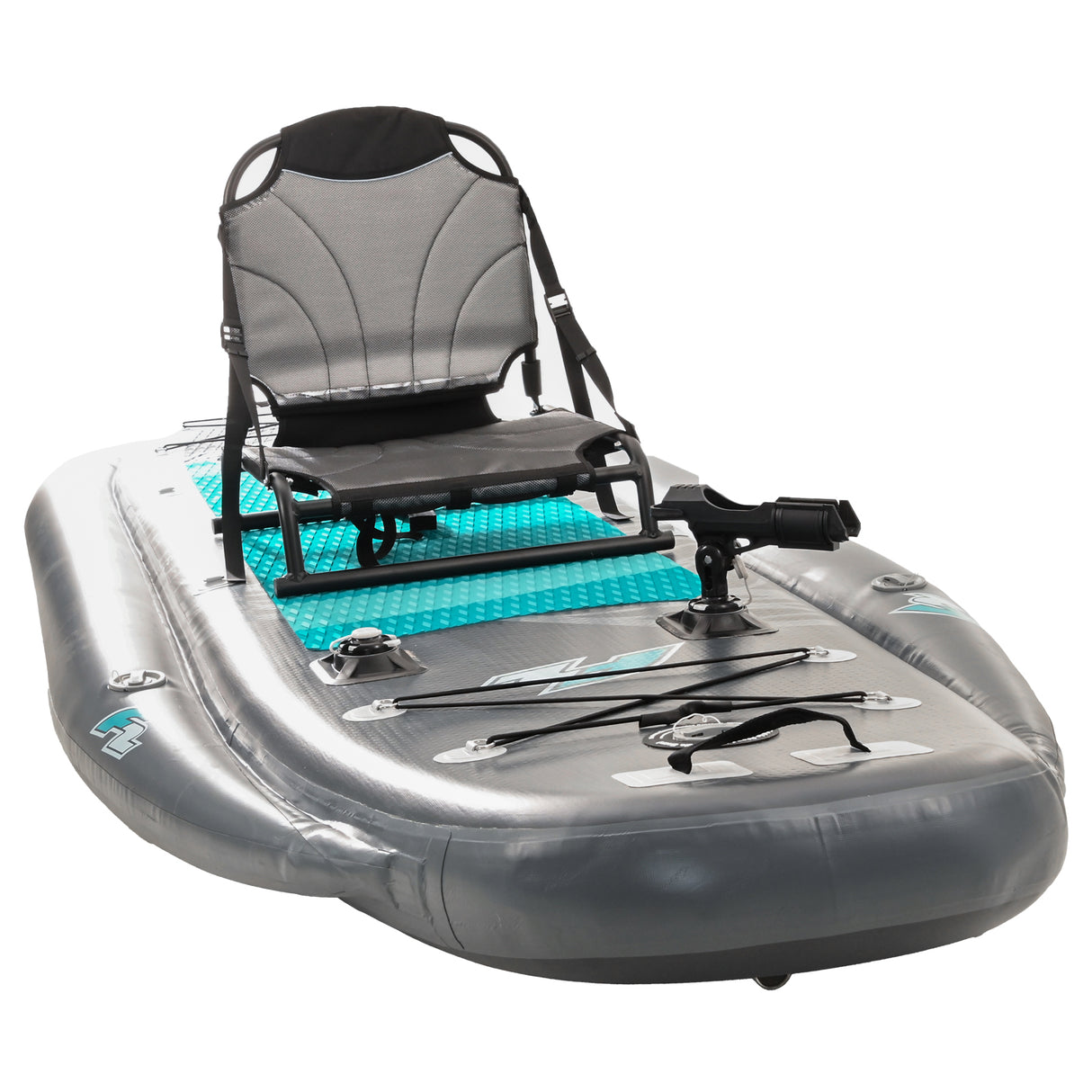 F2 Kajak Set Drift Aufblasbar 335cm Grün inkl. Elektro Finne