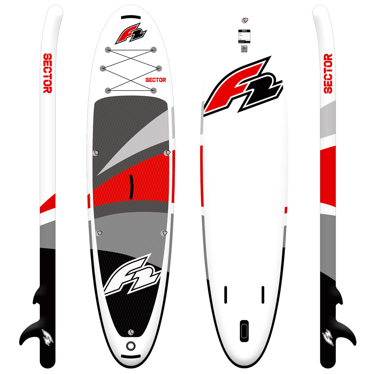 F2 SUP Stand Up Paddle Board Sector Limited Edition 10'5''/11'5"/12'2" Rot 2024