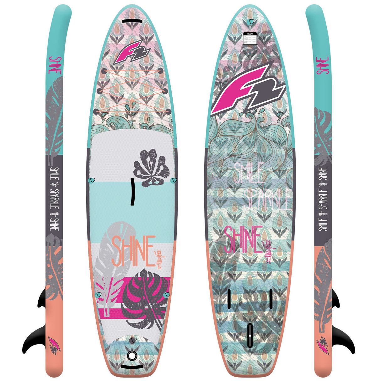F2 Damen SUP Stand Up Paddle Board Shine Größe wählbar Multicolor 2024