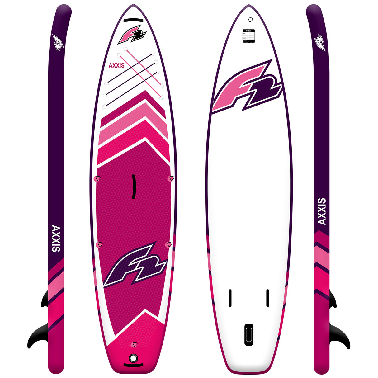 F2 Damen SUP Stand Up Paddle Board Axxis  10'5''/11'6"/12'2" wählbar Pink