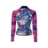 F2 Damen Neopren Oberteil Tropical Jacke Lang 2,5mm Größe wählbar Multicolor