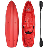 F2 Marken Kajak Axxis - Angelkajak 1 Sitzer mit Paddel Rot