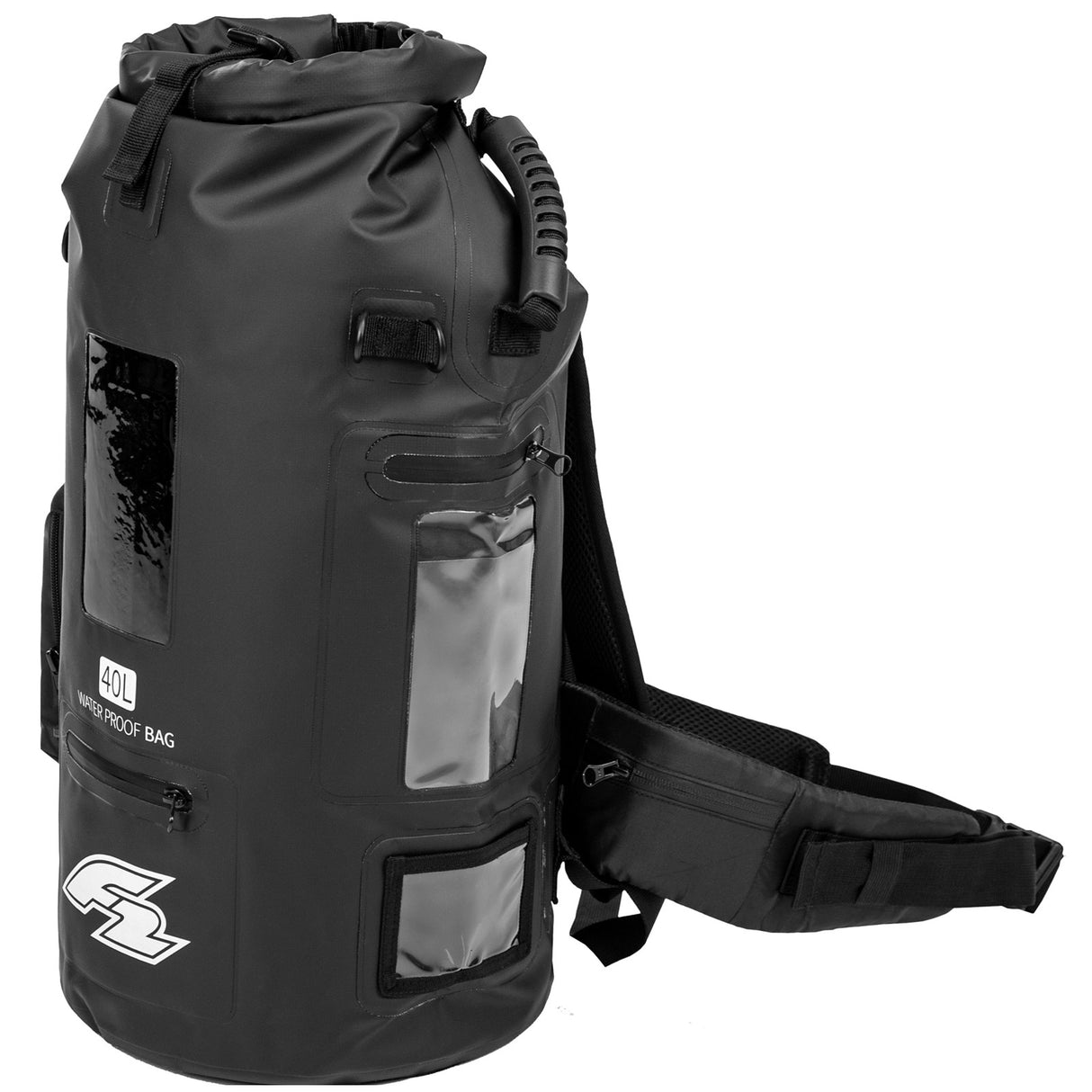 F2 Tasche Aqua - Bag 40L Schwarz/Blau Farbe wählbar 2024/25