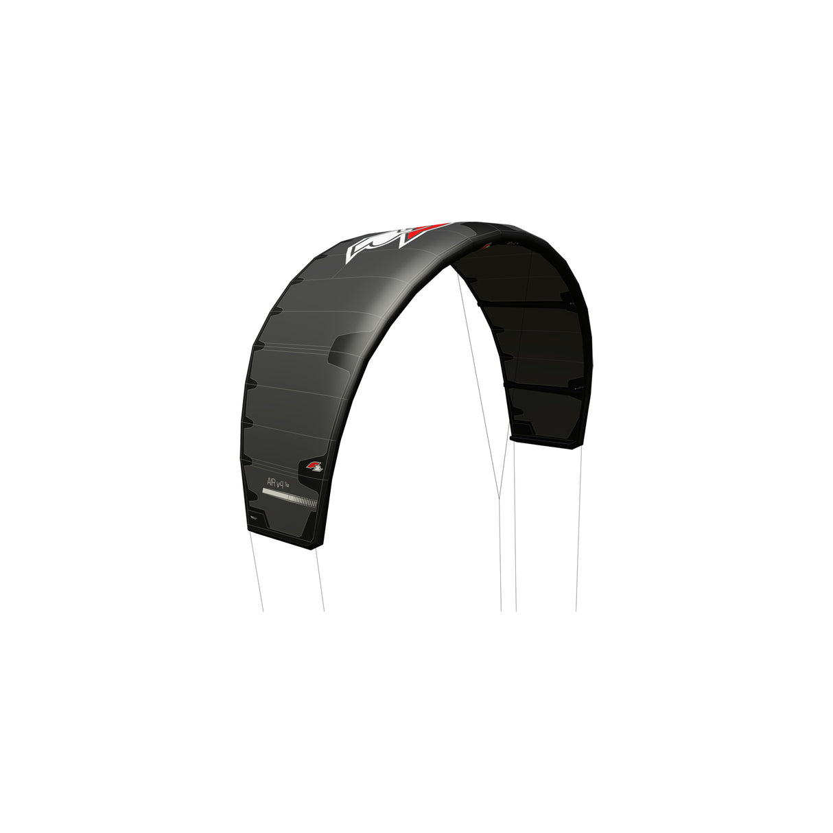 F2 Kite Air V4 8-13qm Größe wählbar Schwarz 2024/25