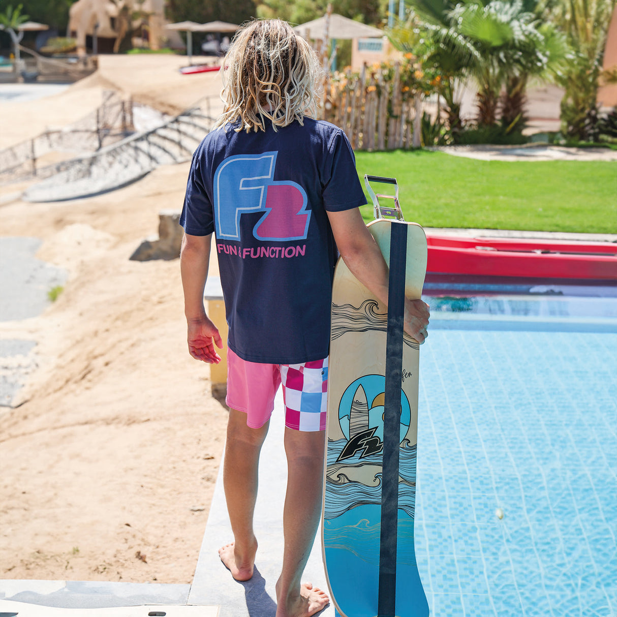 F2 Balance Board Surfline Board Slackline Training 105x27,5cm Farbe wählbar