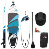 F2 Stand Up Paddle Board SECTOR SMART SUP mit E-Pumpe Größe wählbar Blau