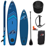 F2  Stand Up Paddle Board AXXIS SMART SUP mit E-Pumpe Größe wählbar Navy