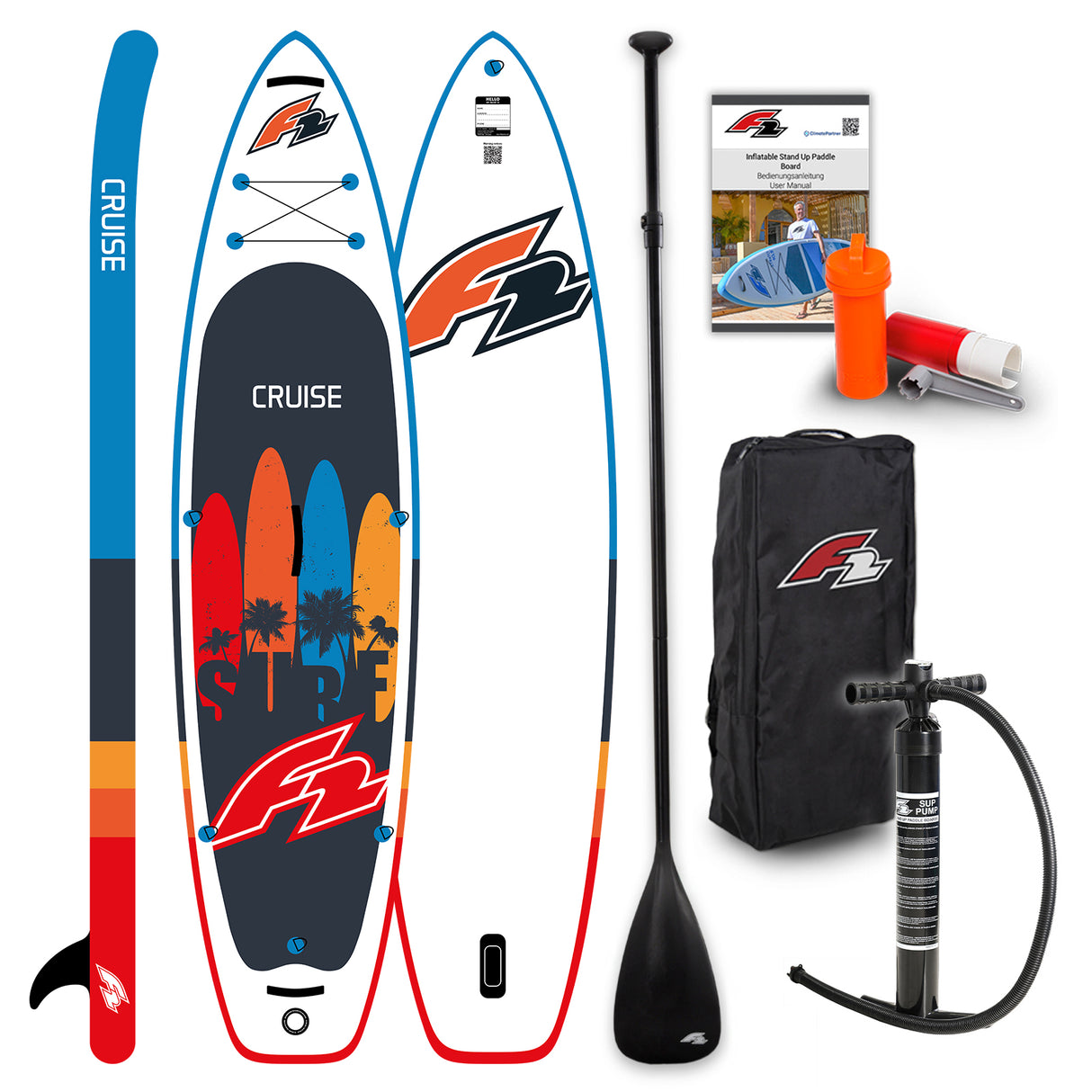 F2  Stand Up Paddle Board CRUISE - HFT SUP Größe wählbar Navy