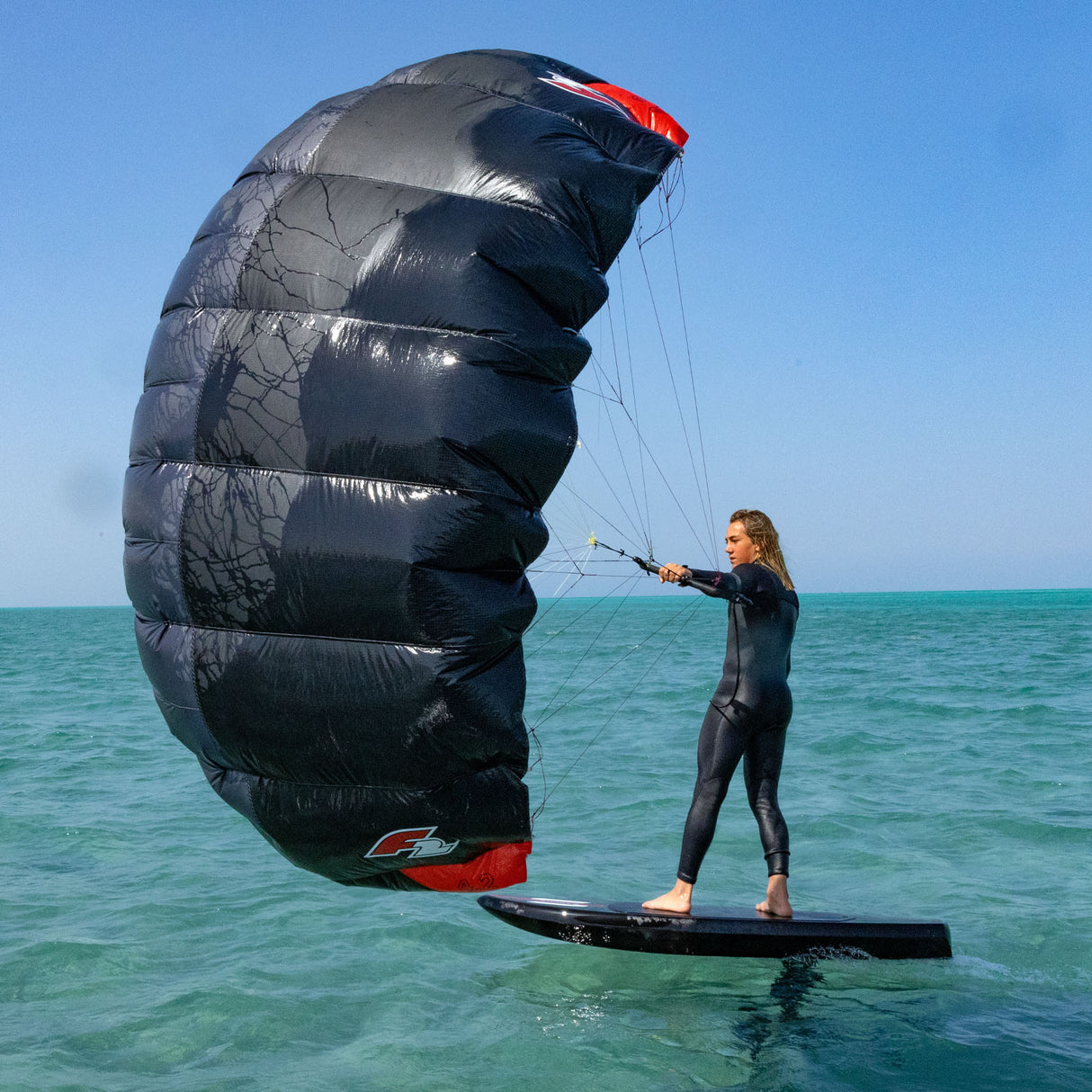 F2 Parawing Move Pro Wingfoil Wing Kitesurfing Größe wählbar Schwarz 2025