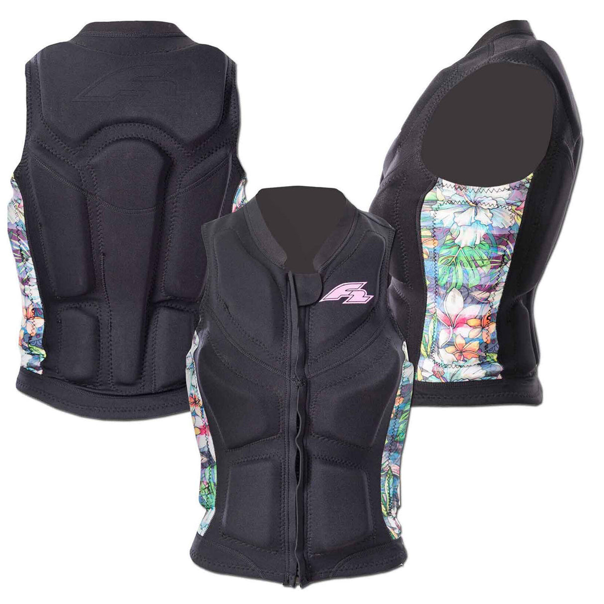 F2 Damen Prallschutz Weste Wake & Sup Weste S-XXL Größe wählbar Schwarz 2024/25