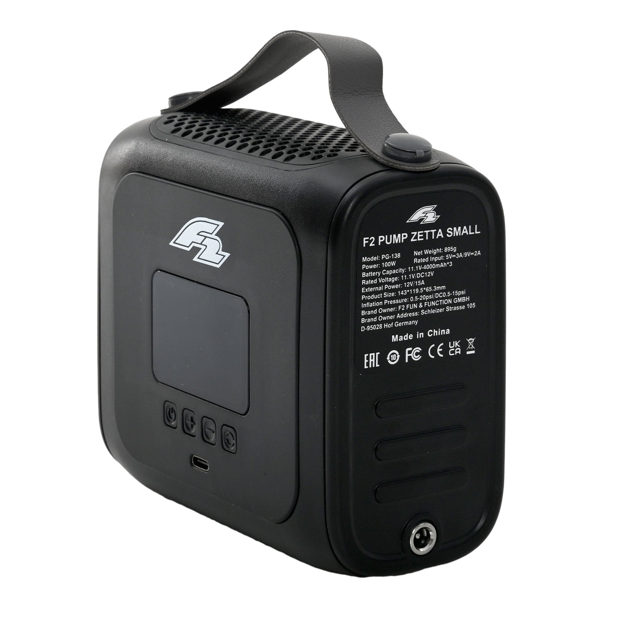 F2 Kite Axxis mit E-Pumpe Zetta - Größe wählbar Blau