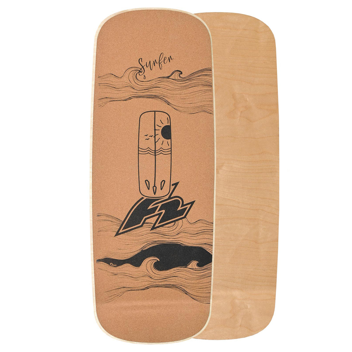 F2 Kork Balance Boards Balance Training Board Only - Modell wählbar
