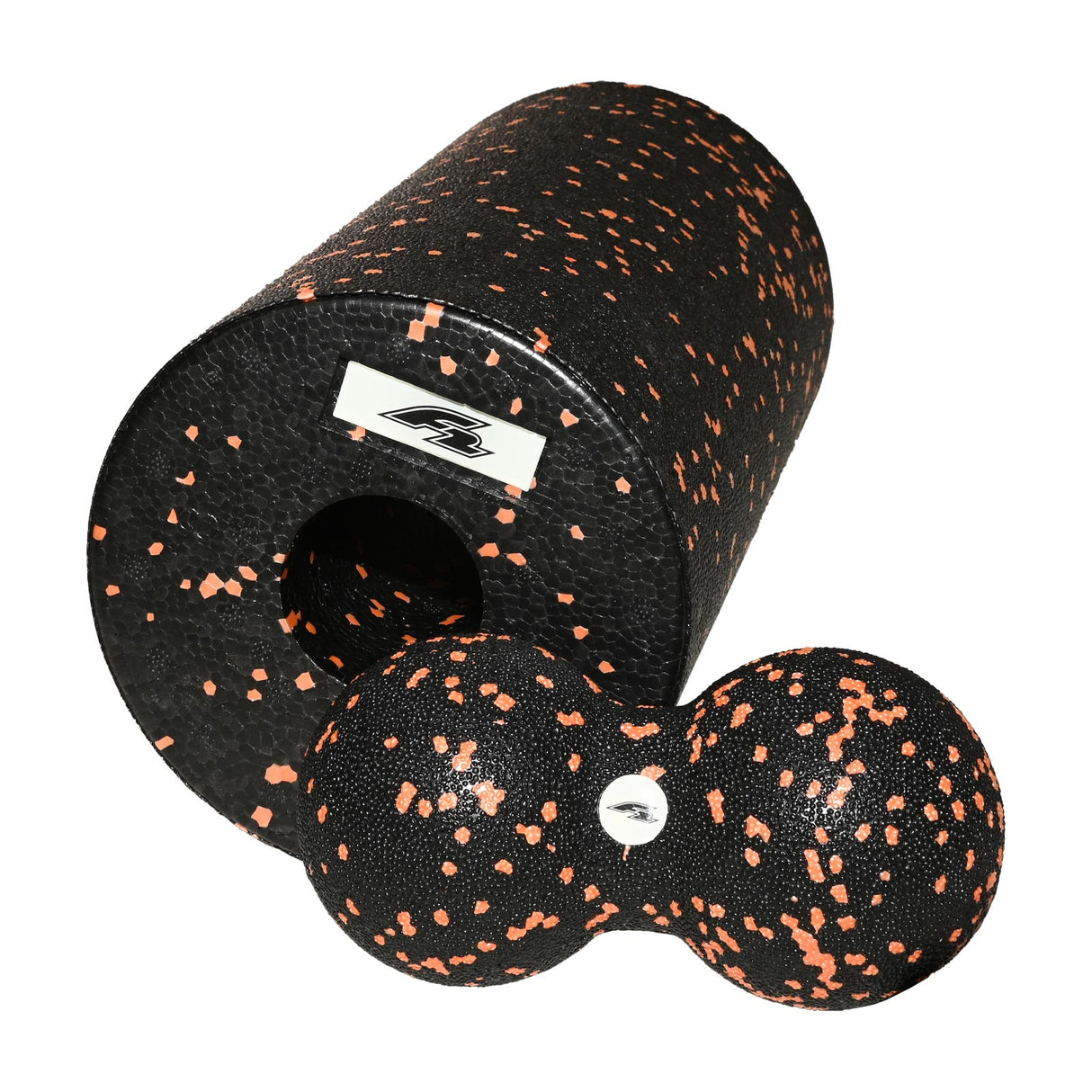 F2  Faszien Massage Rolle mit Doppelball Set