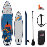 F2 SUP Stand Up Paddle Board Glide Surf Youth Grau - Größe wählbar