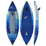 F2  Inflatable Kajak Set Wave 1 Sitzer Aufblasbar 300cm Blau