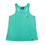 F2 Retro Tank Top Ride Oceangreen Damen Tshirt Ärmellos Türkis - Größe wählbar