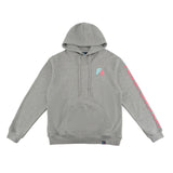 F2 Retro Rave Hoodie Ash Damen Sweatshirt Pullover Grau - Größe wählbar