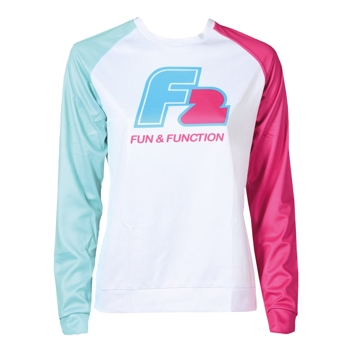 F2 Retro Watershirt Damen Funktionsshirt Wassersport Weiss - Größe wählbar