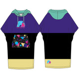 F2  Retro Herren Poncho Stripes Badeponcho One Size Multicolor