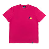 F2  Retro T-Shirt Xantos Unisex Tshirt Magenta - Größe wählbar